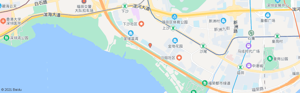 深圳上沙村1_公交站地图_深圳公交_妙搜公交查询2024