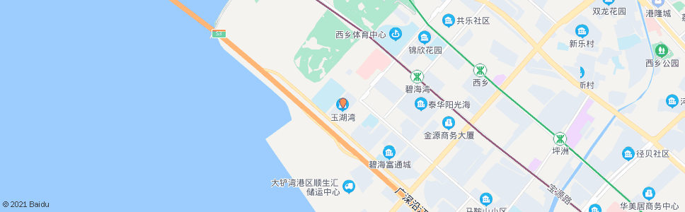 深圳玉湖湾花园_公交站地图_深圳公交_妙搜公交查询2025