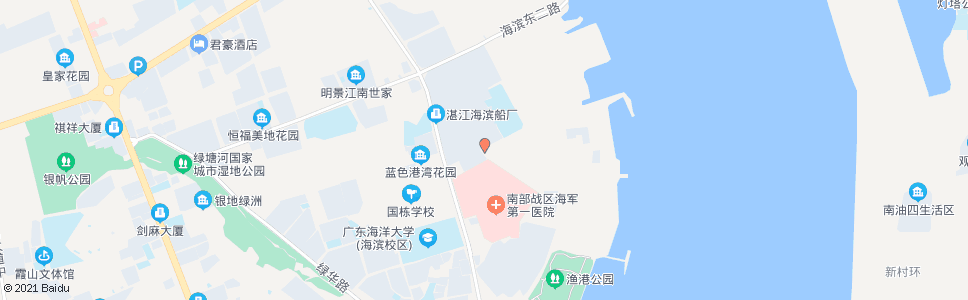 湛江海滨东一路西_公交站地图_湛江公交_妙搜公交查询2024