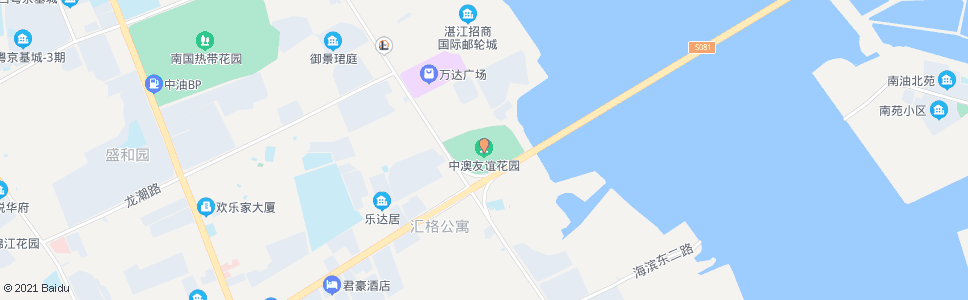 湛江平乐村(中澳友谊花园)_公交站地图_湛江公交_妙搜公交查询2024