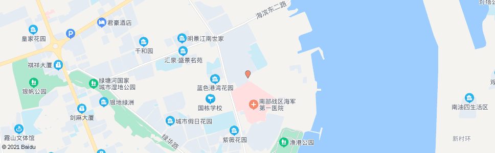 湛江海滨东一路中_公交站地图_湛江公交_妙搜公交查询2024