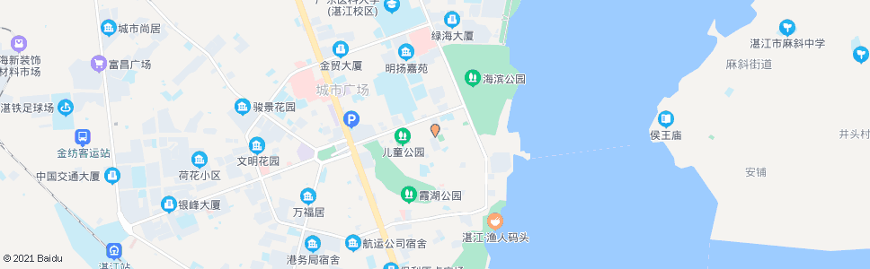 湛江延安路_公交站地图_湛江公交_妙搜公交查询2024