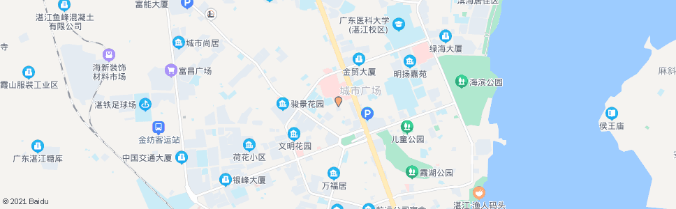 湛江岭南路_公交站地图_湛江公交_妙搜公交查询2024