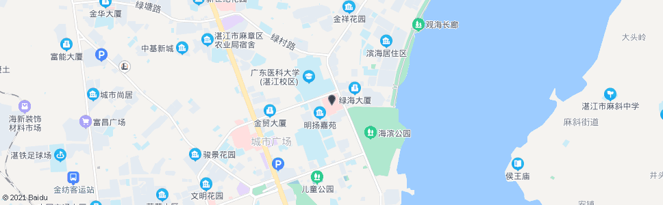 湛江市二人民医院_公交站地图_湛江公交_妙搜公交查询2024