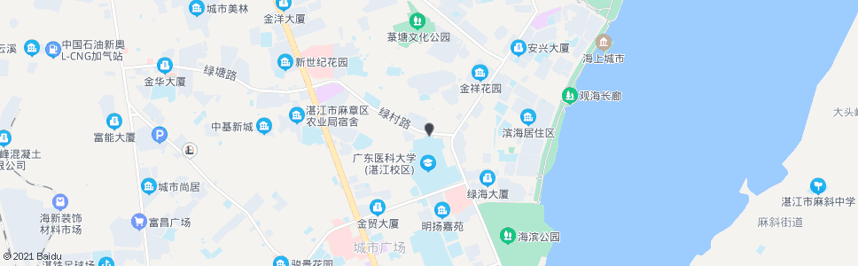 湛江绿村路口_公交站地图_湛江公交_妙搜公交查询2024