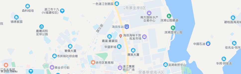 湛江沿河路南_公交站地图_湛江公交_妙搜公交查询2024