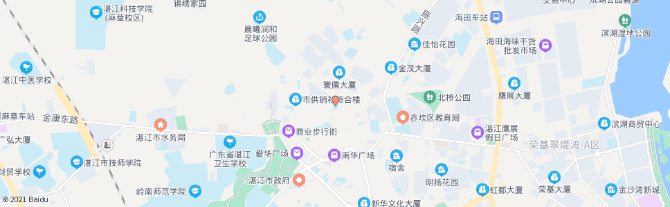 湛江晨光小学_公交站地图_湛江公交_妙搜公交查询2024