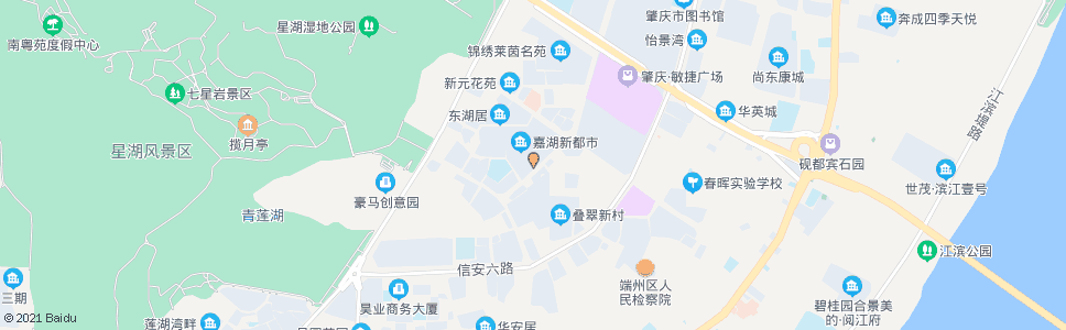 肇庆嘉湖新都市南门_公交站地图_肇庆公交_妙搜公交查询2025