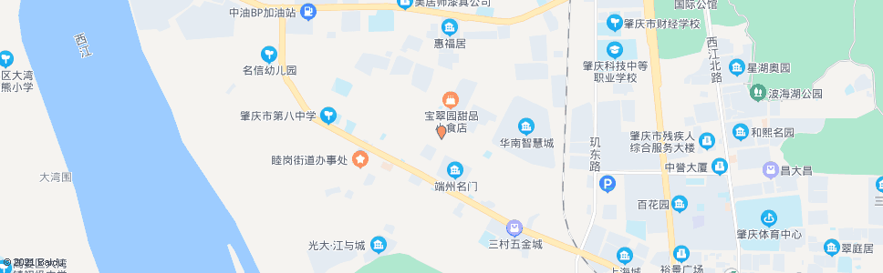 肇庆睦岗市场北门_公交站地图_肇庆公交_妙搜公交查询2025