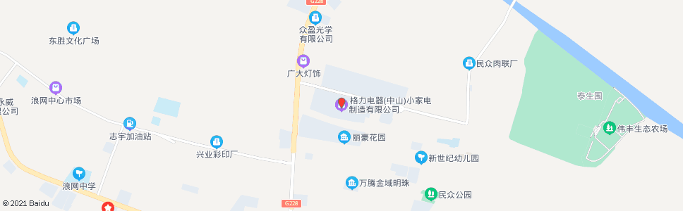 中山格力电器_公交站地图_中山公交_妙搜公交查询2024