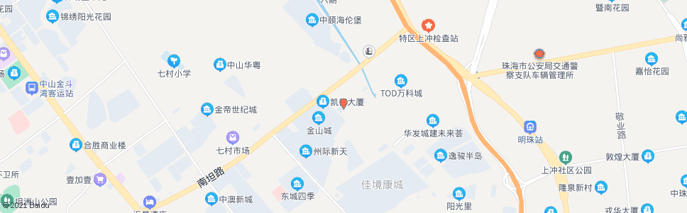 中山金斗湾市场_公交站地图_中山公交_妙搜公交查询2024