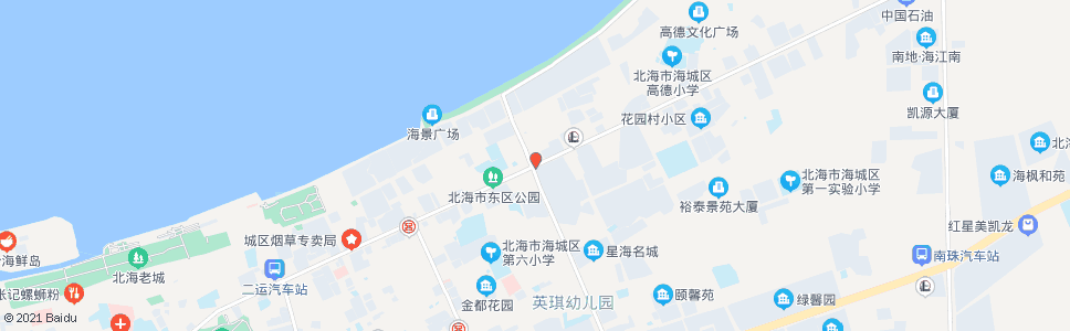 北海上海路口(北部湾路)_公交站地图_北海公交_妙搜公交查询2024