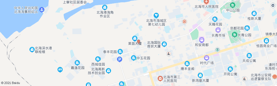 北海北云市场_公交站地图_北海公交_妙搜公交查询2024