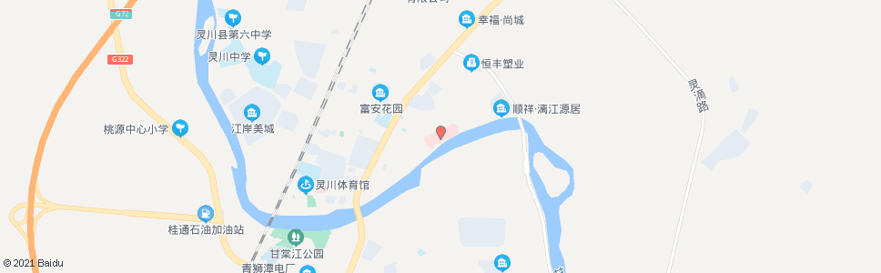 桂林灵川县医院_公交站地图_桂林公交_妙搜公交查询2024