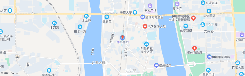 柳州学院路北_公交站地图_柳州公交_妙搜公交查询2024