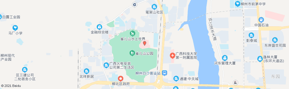 柳州柳钢医院住院部_公交站地图_柳州公交_妙搜公交查询2024