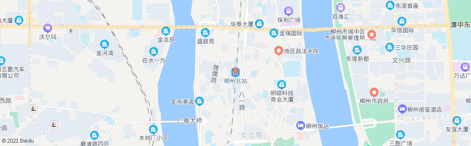 柳州汇轮路北_公交站地图_柳州公交_妙搜公交查询2024