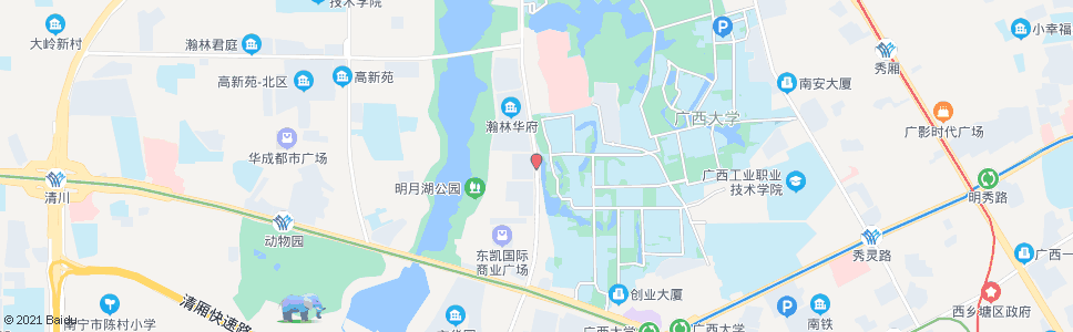 南宁西大西门_公交站地图_南宁公交_妙搜公交查询2025