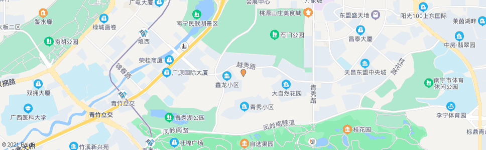 南宁越秀路小学_公交站地图_南宁公交_妙搜公交查询2024