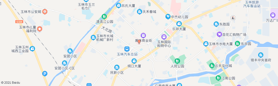 玉林市二医院_公交站地图_玉林公交_妙搜公交查询2025