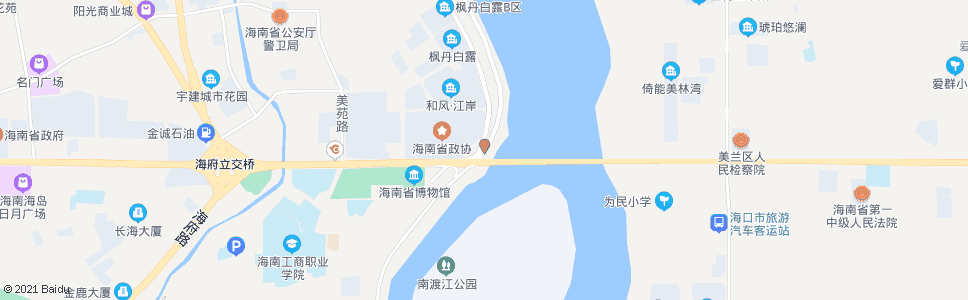 海口琼州大桥西岸_公交站地图_海口公交_妙搜公交查询2024