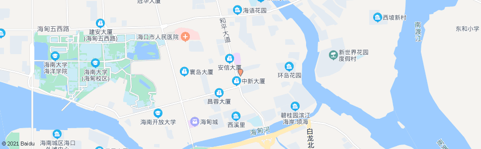 海口寰岛泰德大酒店_公交站地图_海口公交_妙搜公交查询2024