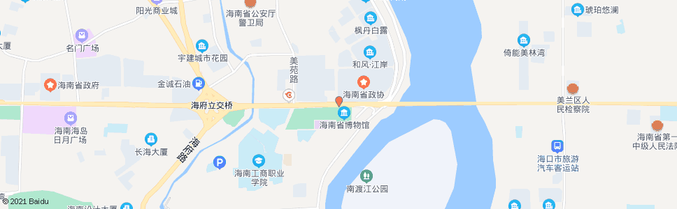 海口海南广场南门_公交站地图_海口公交_妙搜公交查询2024