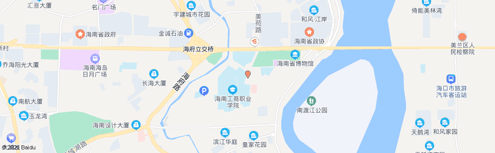 海口海南工商学院(六龙调度室)_公交站地图_海口公交_妙搜公交查询2024