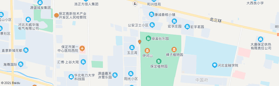 保定植物园北门_公交站地图_保定公交_妙搜公交查询2024