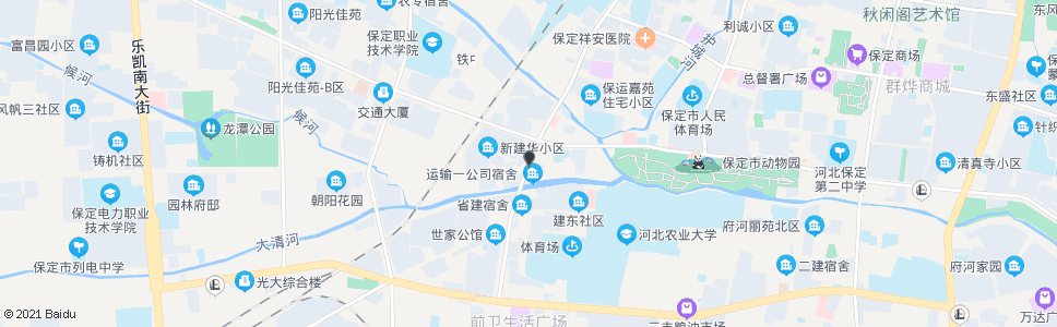 保定二道桥(路口南)_公交站地图_保定公交_妙搜公交查询2024