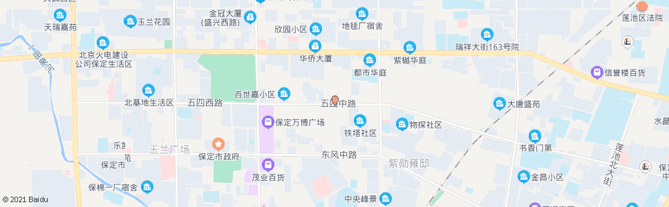 保定四里营_公交站地图_保定公交_妙搜公交查询2025