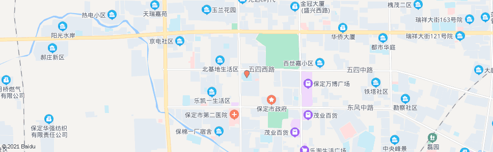 保定乐凯中学_公交站地图_保定公交_妙搜公交查询2024