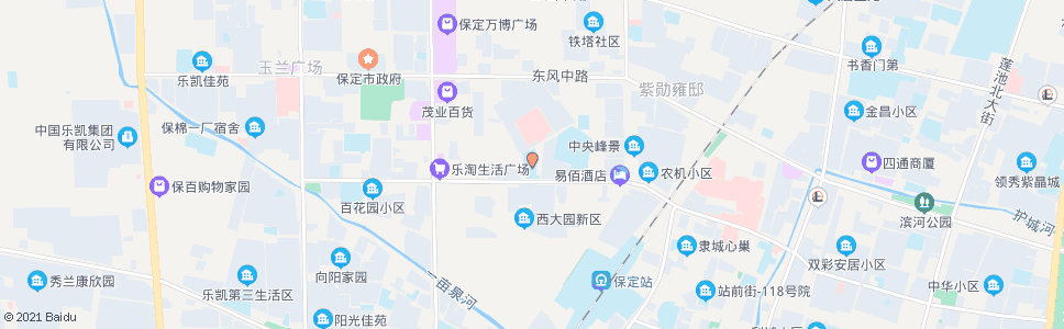 保定路医院(百花中学)_公交站地图_保定公交_妙搜公交查询2024