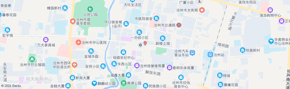 沧州清池大道路口_公交站地图_沧州公交_妙搜公交查询2024