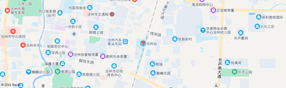 沧州机场路口_公交站地图_沧州公交_妙搜公交查询2024