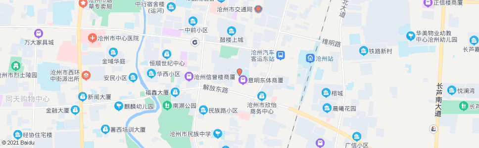 沧州实验小学_公交站地图_沧州公交_妙搜公交查询2024