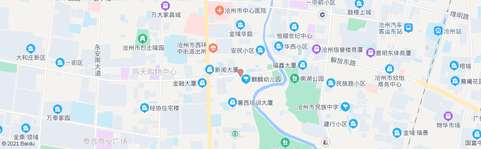 沧州南新村_公交站地图_沧州公交_妙搜公交查询2024