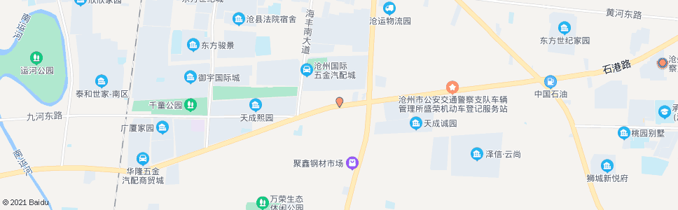 沧州长芦大道路口_公交站地图_沧州公交_妙搜公交查询2024