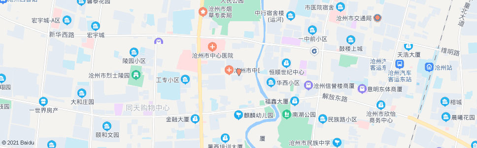 沧州市体检中心_公交站地图_沧州公交_妙搜公交查询2024