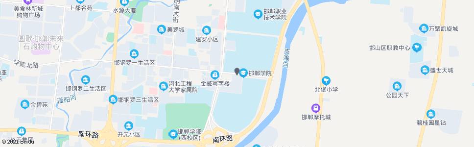 邯郸高教区公交枢纽站(邯郸学院)_公交站地图_邯郸公交_妙搜公交查询2024