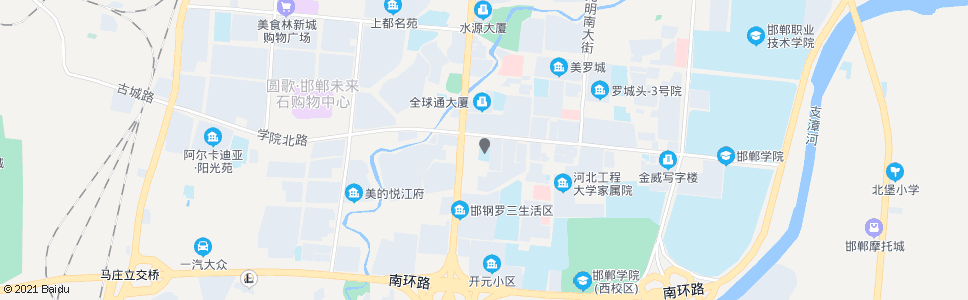 邯郸邯郸继续教育学院_公交站地图_邯郸公交_妙搜公交查询2024