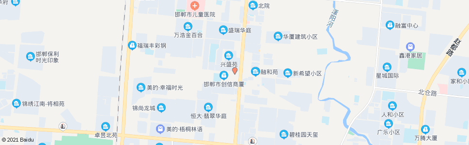 邯郸北仓路中华街口_公交站地图_邯郸公交_妙搜公交查询2024