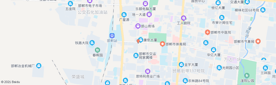 邯郸邯山街陵园路口_公交站地图_邯郸公交_妙搜公交查询2024