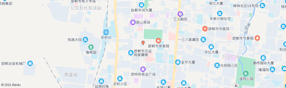 邯郸陵西大街陵园路口_公交站地图_邯郸公交_妙搜公交查询2024