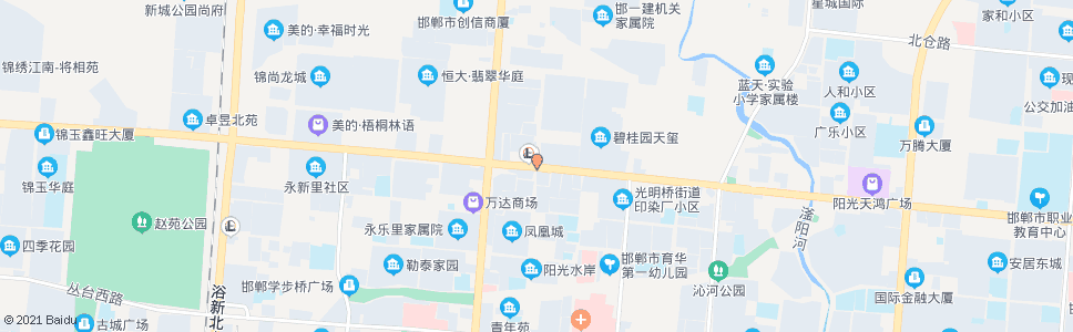 邯郸光明大街新兴街口_公交站地图_邯郸公交_妙搜公交查询2024