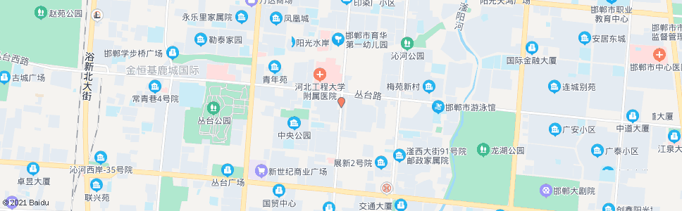 邯郸光光明大街丛台路口_公交站地图_邯郸公交_妙搜公交查询2024