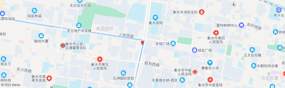 衡水前进街人民路口_公交站地图_衡水公交_妙搜公交查询2024