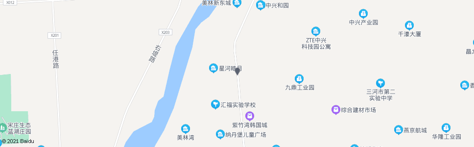 廊坊燕郊星河皓月小区北门_公交站地图_廊坊公交_妙搜公交查询2024