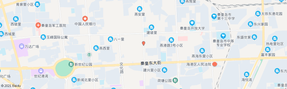 秦皇岛交建里(港城大街)_公交站地图_秦皇岛公交_妙搜公交查询2024