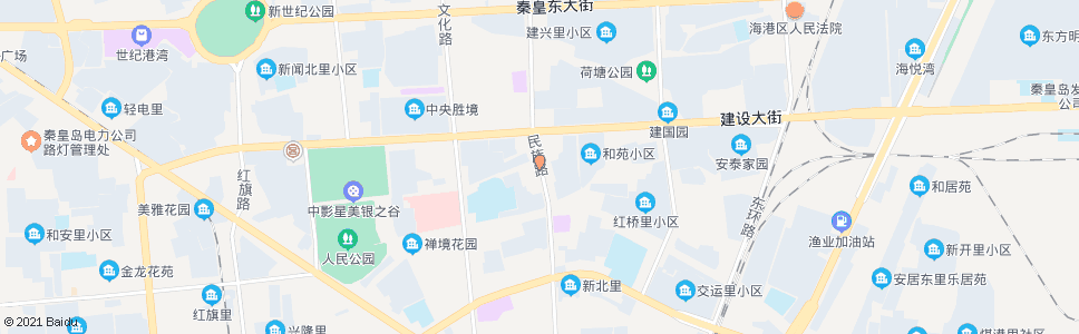 秦皇岛文建里(弘扬家居城)_公交站地图_秦皇岛公交_妙搜公交查询2024